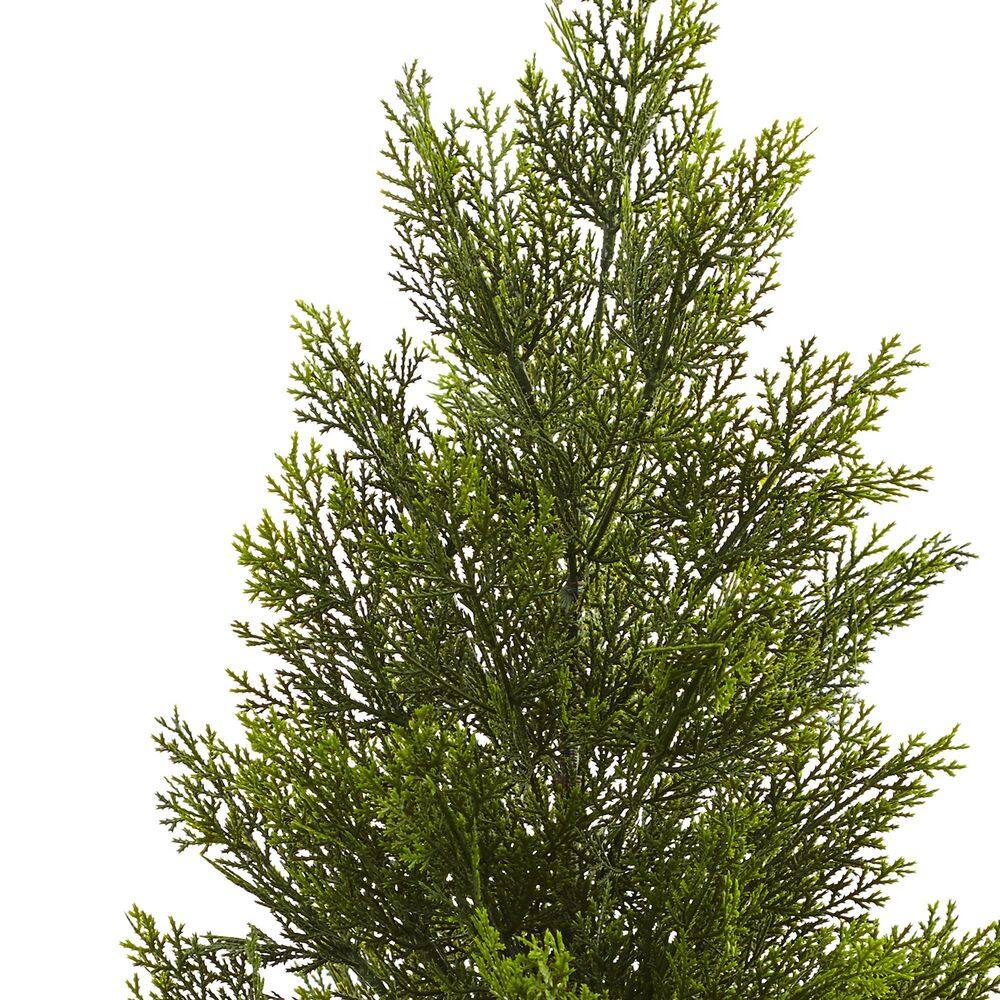 Elegant 3ft Mini Cedar Pine Silk & Plastic Outdoor Tree