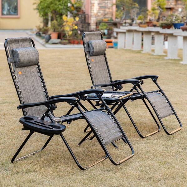 Tenleaf Zero Gravity Metal Steel Outdoor Bar Stool Folding