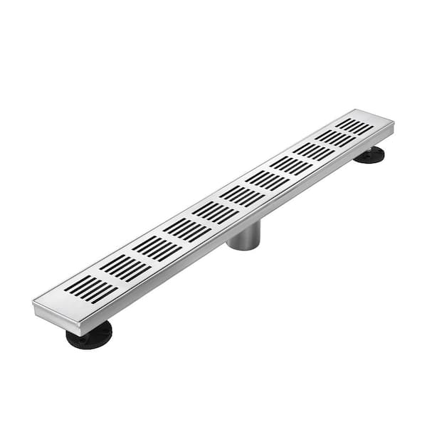 Mediterraneo 27 in. Linear Shower Drain, Lines Design ZAD-27L - The ...