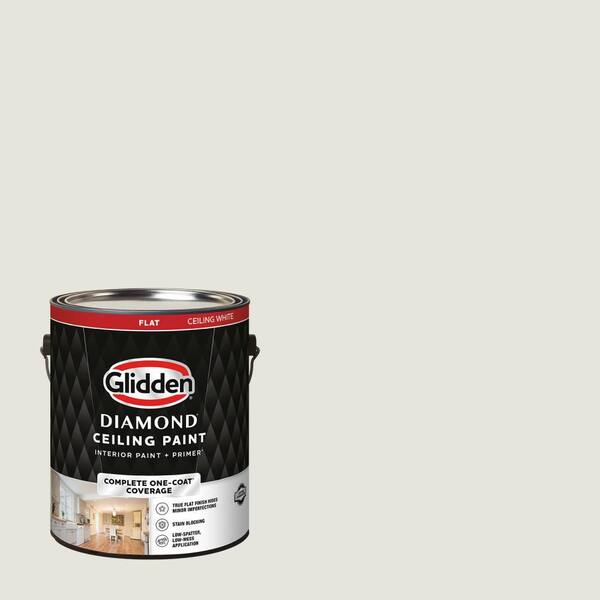 1 gal. Silvery Moon PPG1029-1 Flat Interior One-Coat Ceiling Paint with Primer
