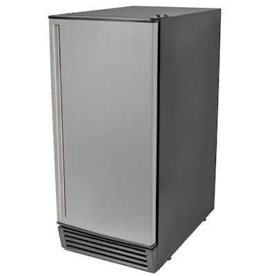 49 lbs. Built-In or Freestanding Ice Maker in Stainless Steel