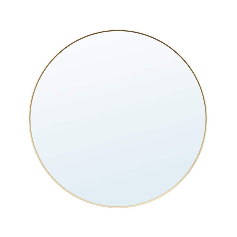 28 in. W x 28 in. H Round Aluminum Framed Wall-Mounted Bathroom Vanity Mirr