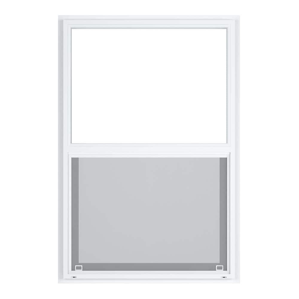 Window Inner Ply Ply Gem 35.5 in. x 53.5 in. Classic Series White Vinyl Single Hung ...