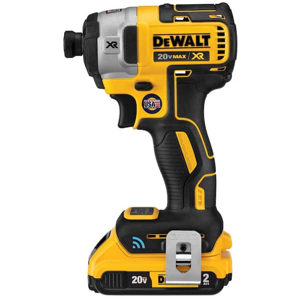 DEWALT 20V MAX XR with Tool Connect Cordless Brushless 1/4 in. Impact Driver with (2) 20V 2.0Ah Batteries and Charger