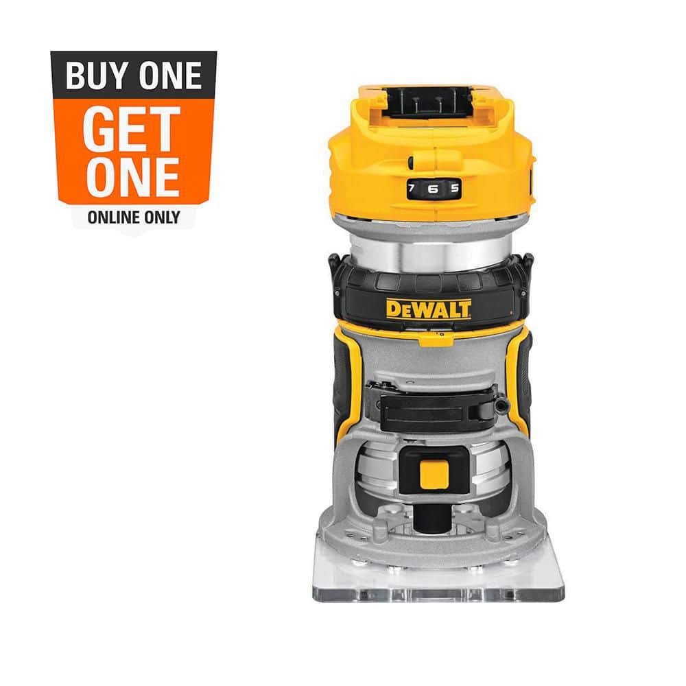 DEWALT 20V MAX XR Cordless Brushless Fixed Base Compact Router (Tool Only) DCW600B