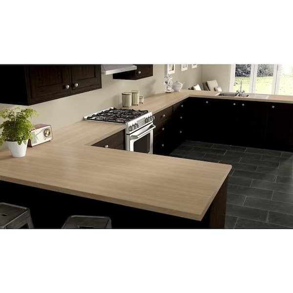 4 ft. x 12 ft. Laminate Sheet in Beigewood with Matte Finish