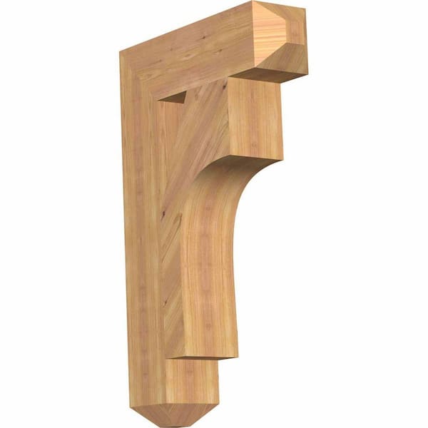 Ekena Millwork 5.5 in. x 34 in. x 22 in. Western Red Cedar Westlake Craftsman Smooth Bracket