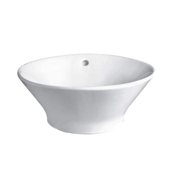 DECOLAV Classically Redefined Vessel Sink in White
