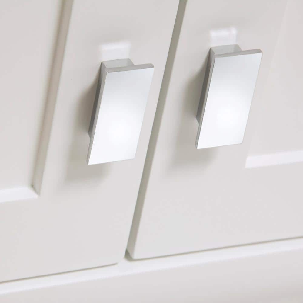 Madison Pure White Solid Hardwood Bathroom Wall Cabinet