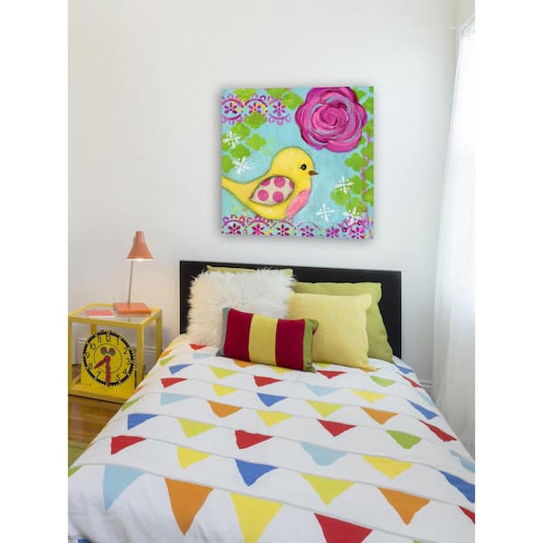 Unbranded 18 in. H x 18 in. W "Polka Dot Wing" by Jill Lambert Printed Canvas Wall Art