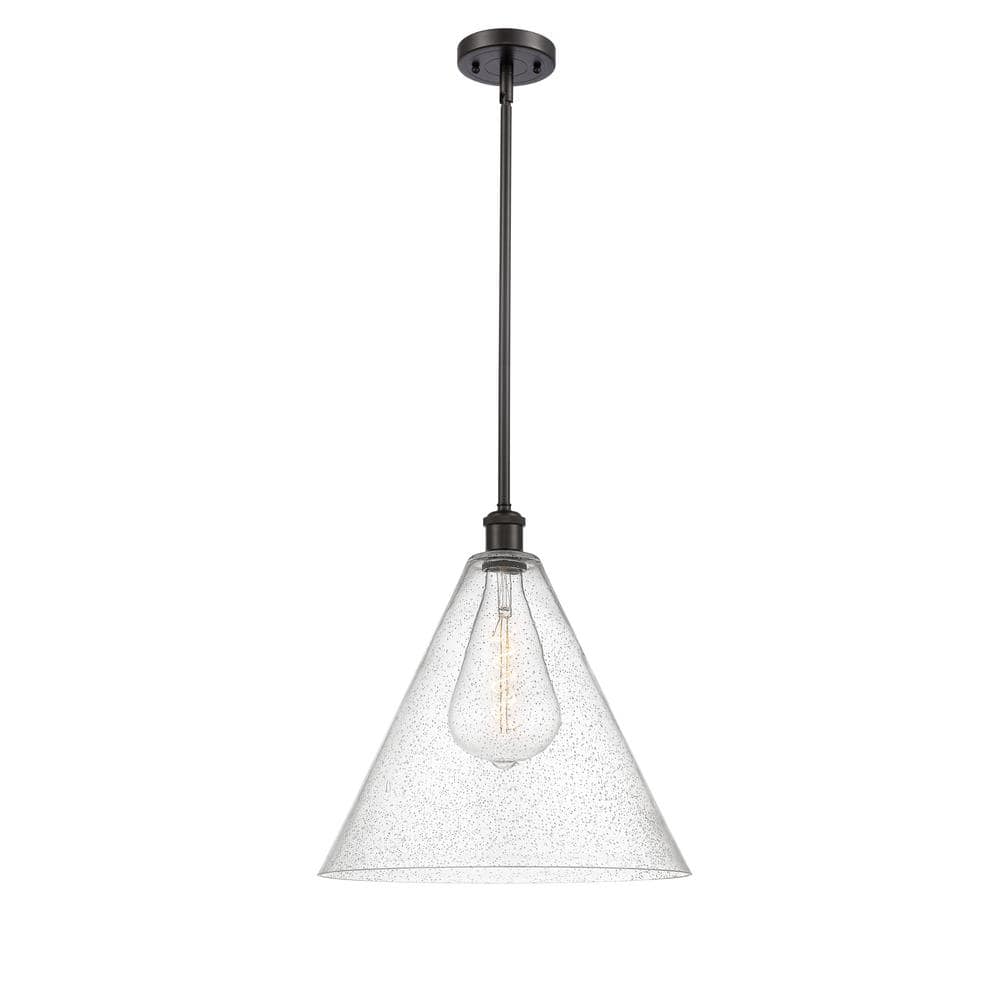 Innovations Berkshire 60 Watt 1 Light Oil Rubbed Bronze Shaded Pendant   Oil Rubbed Bronze Innovations Pendant Lights 516 1s Ob Gbc 164 64 1000 