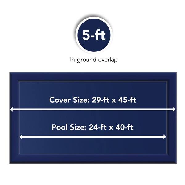 SWIMLINE SUPER DELUXE 25' x 40' Rectangle Winter Inground Swimming Pool  Cover 15 Year Limited Warranty