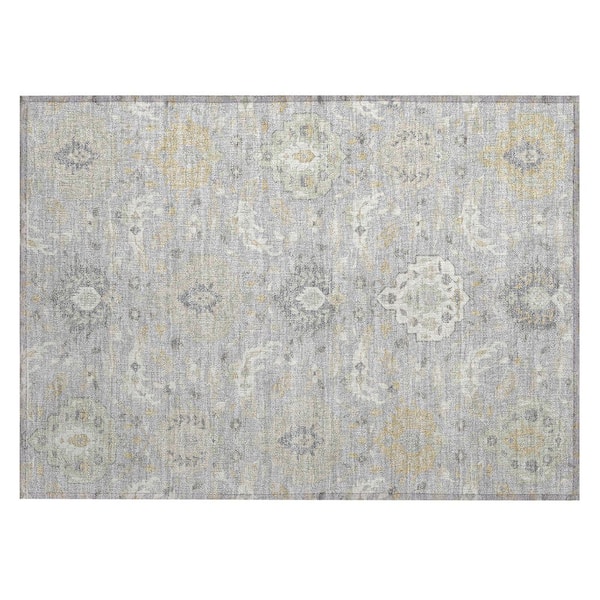 Addison Rugs Chantille Machine Washable Indoor/Outdoor Abstract ACN1026 Gray 1 ft. 8 in. x 2 ft. 6 in. Area Rug