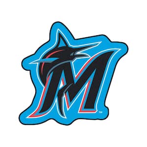 Miami Marlins Blue 2.5 ft. x 2.5 ft. Mascot Area Rug