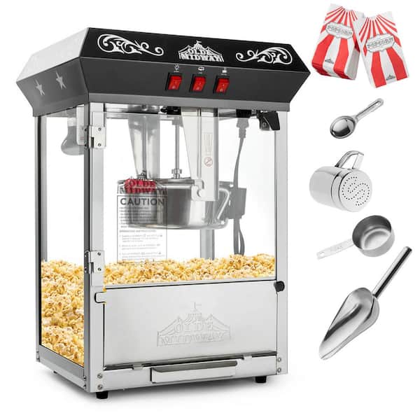Nostalgia Theater Style Hot Oil Popcorn Machine with Nonstick 6 oz