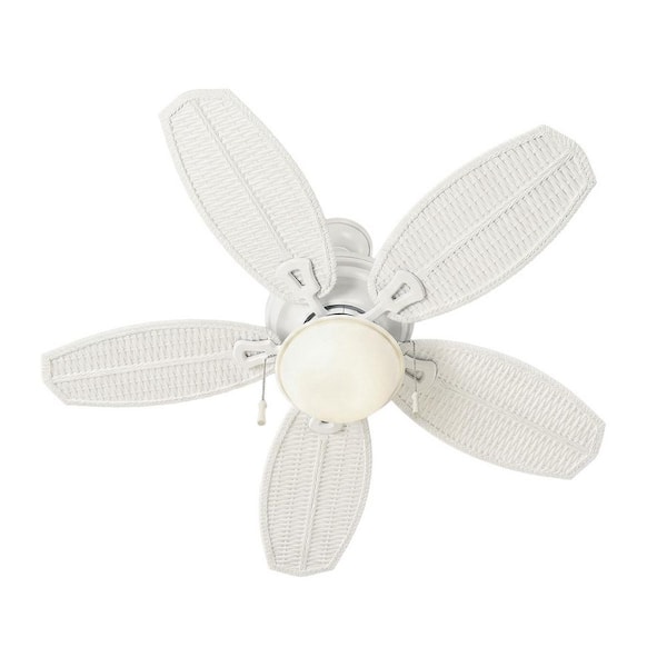 Hampton Bay Palm Beach III 48 in. LED Indoor/Outdoor Matte White