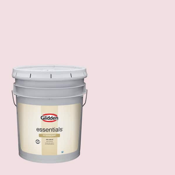 Glidden Essentials 5 gal. PPG1183-1 Ballerina Satin Exterior Paint