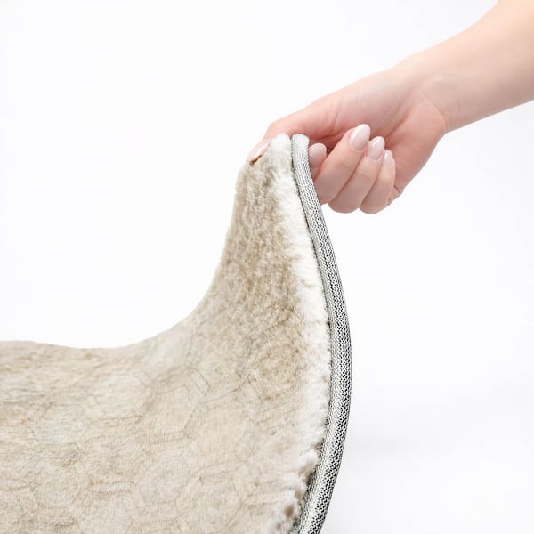 Dream Shag Premium Machine Washable Abstract ADS97 Ivory 5 ft. x 7 ft. 6 in. Area Rug