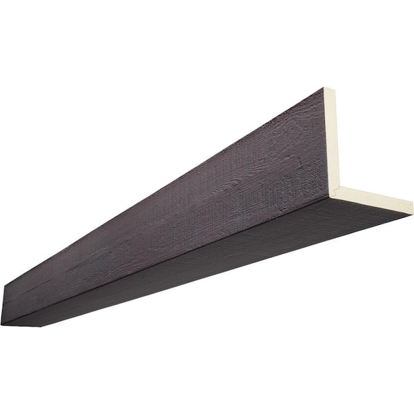 Ekena Millwork Endurathane 10 in. H x 12 in. W x 8 ft. L Rough Cedar Sangria Faux Wood Beam