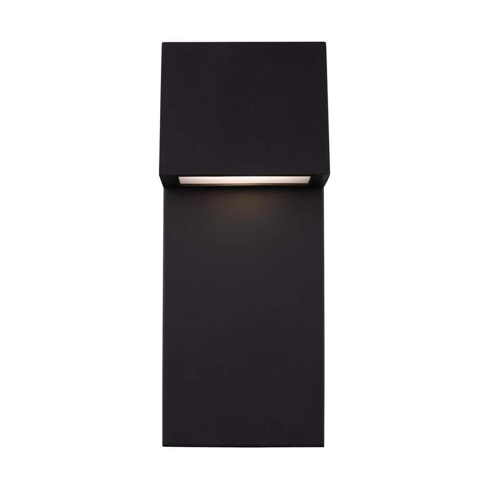 Rocha Medium 1-Light Black LED Outdoor Wall Lantern Sconce (1-Pack)