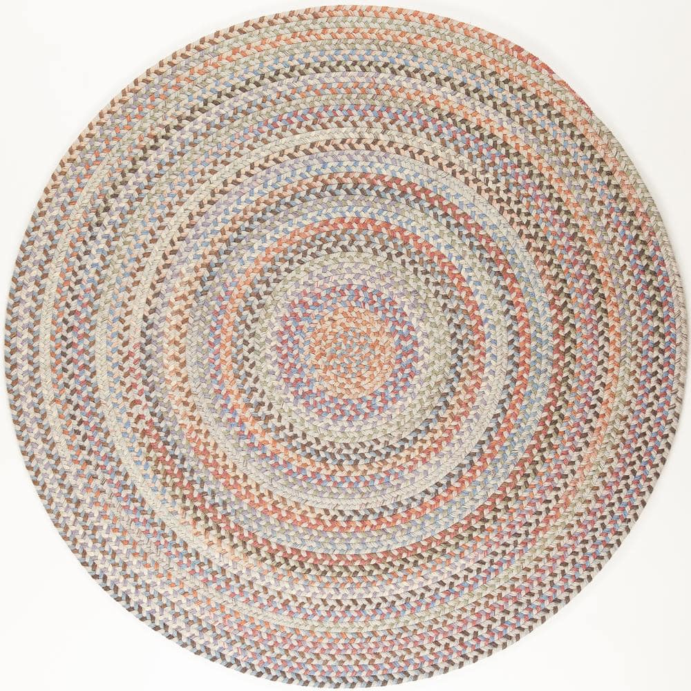 Greenwich Graphite Multi 4 ft. x 4 ft. Round Indoor Braided Area Rug price history on PriceWatchPro