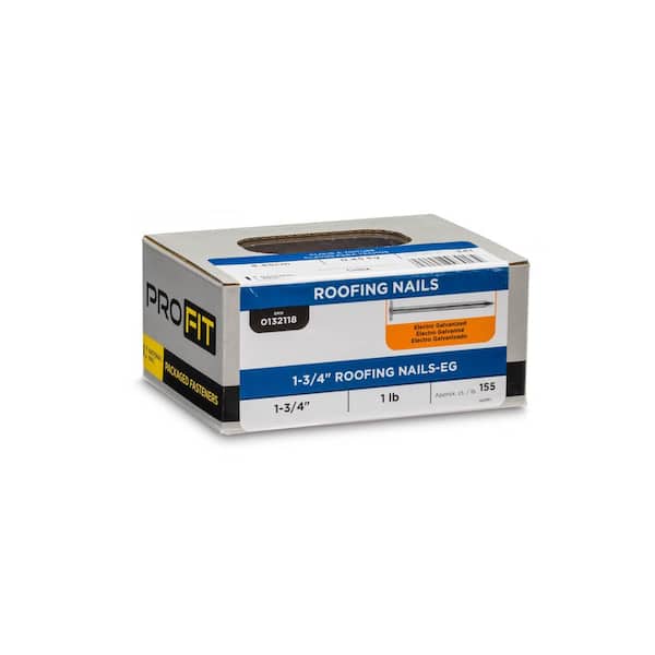 1-3/4 in Electro Galvanized Roofing Nail 1 lbs. (155-Count)