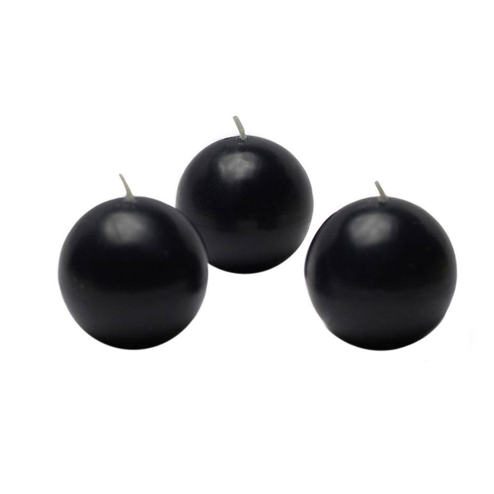 UPC 685024158700 product image for Zest Candle 2 in. Black Ball Candles (12-Box) | upcitemdb.com