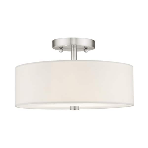 AVIANCE LIGHTING - Mercury 2 Light Brushed Nickel Flush Mount
