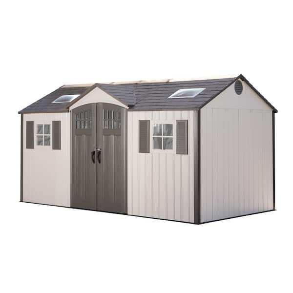 Lifetime 15 Ft X 8 Ft Outdoor Storage Shed - 60318 — Backyard Oasis