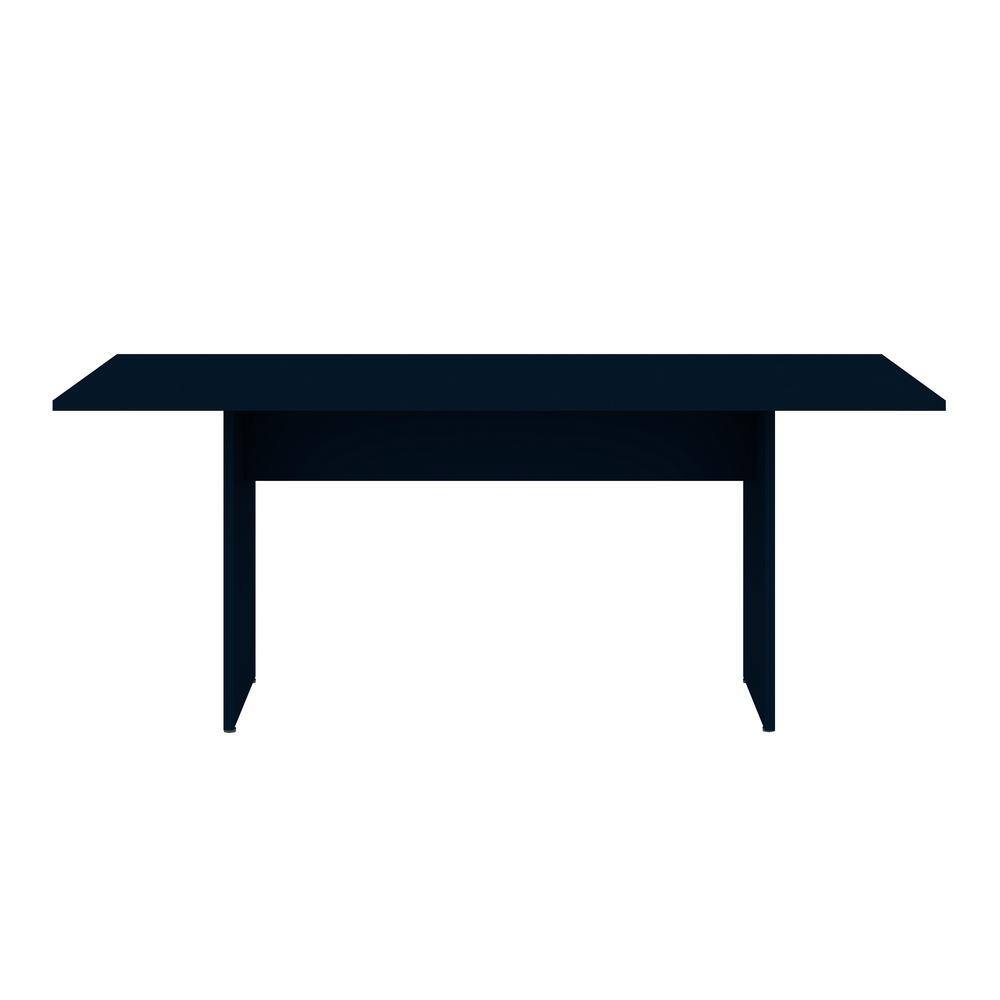 67.91" Midnight Blue Modern Wood Rectangular Dining Table