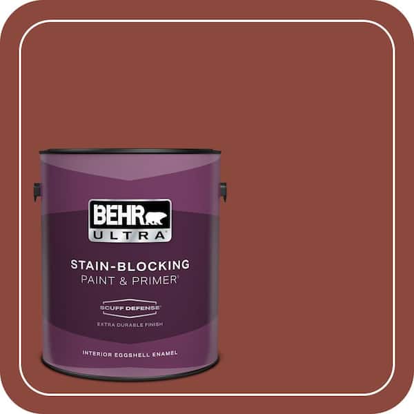 BEHR ULTRA 1 gal. #PPF-30 Deep Terra Cotta Extra Durable Eggshell Enamel Interior Paint & Primer