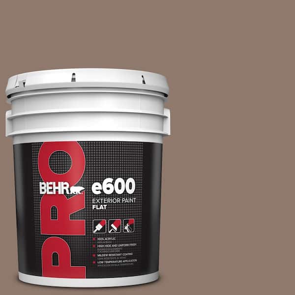 BEHR PRO 5 gal. #N170-5 Chocolate Heart Flat Exterior Paint