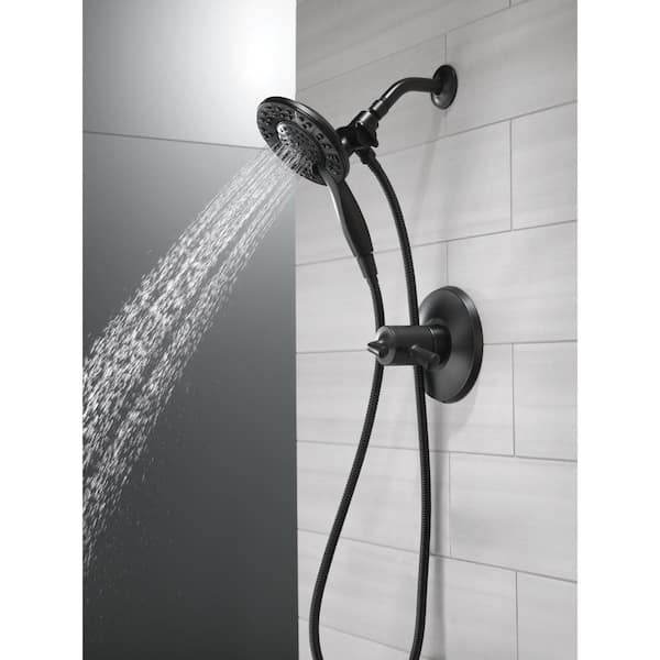 In2ition Two-in-One 4-Spray 6 in Dual Wall Mount Fixed and Handheld Shower Head 