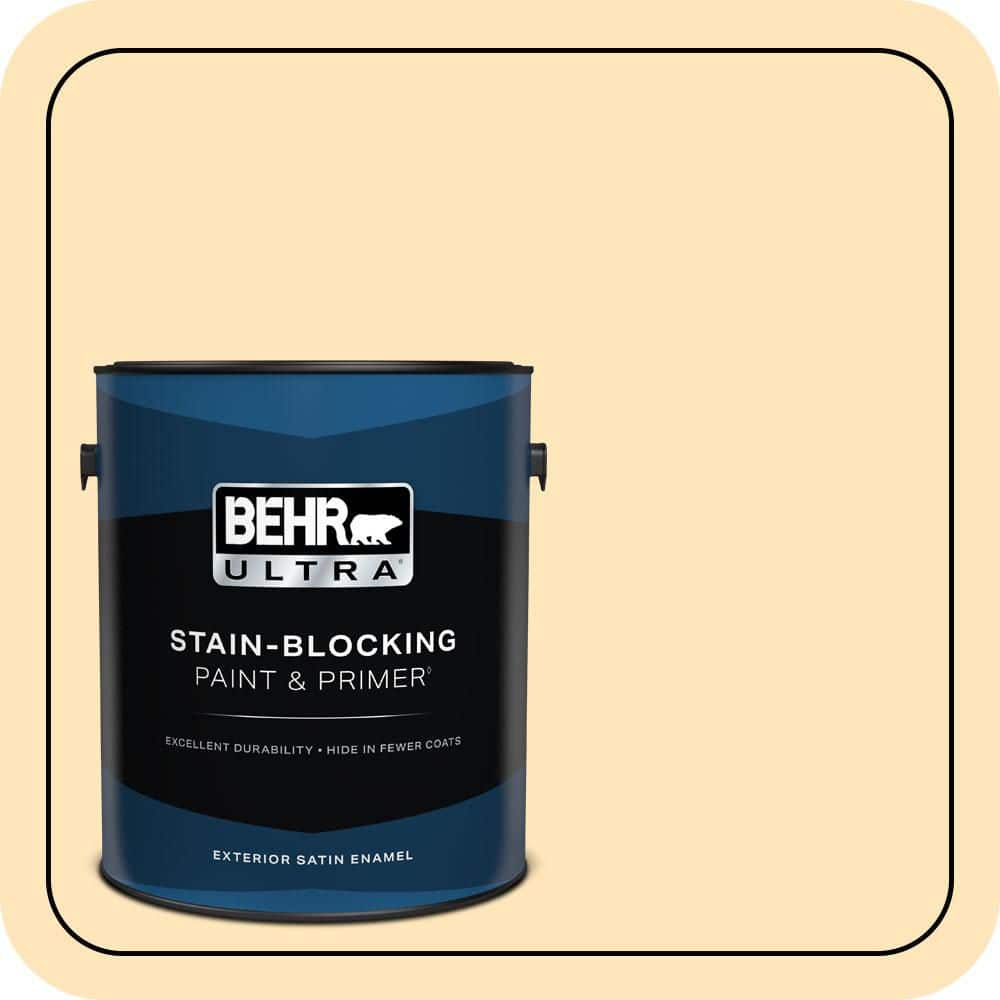 1 gal. #ICC-91 Lemon Whip Satin Enamel Exterior Paint & Primer price history on PriceWatchPro