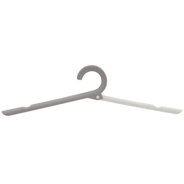 HOUSEHOLD ESSENTIALS Gray Plastic Hangers 16-Pack