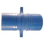 1-1/2 in. Barb Insert Blue Twister Polypropylene Coupling Fitting