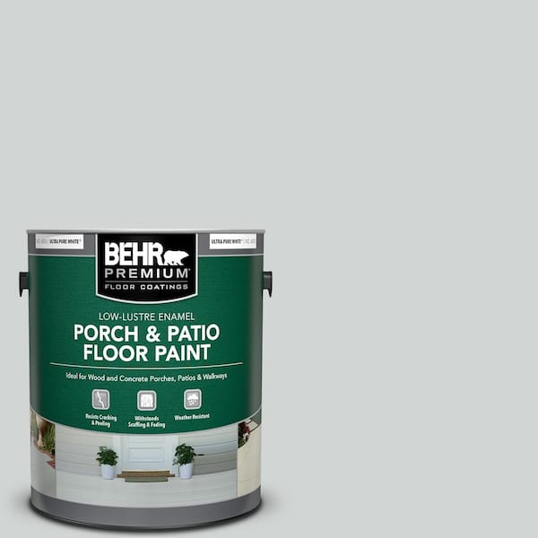 BEHR PREMIUM 1 gal. #N450-1 Evaporation Low-Lustre Enamel Interior/Exterior Porch and Patio Floor Paint