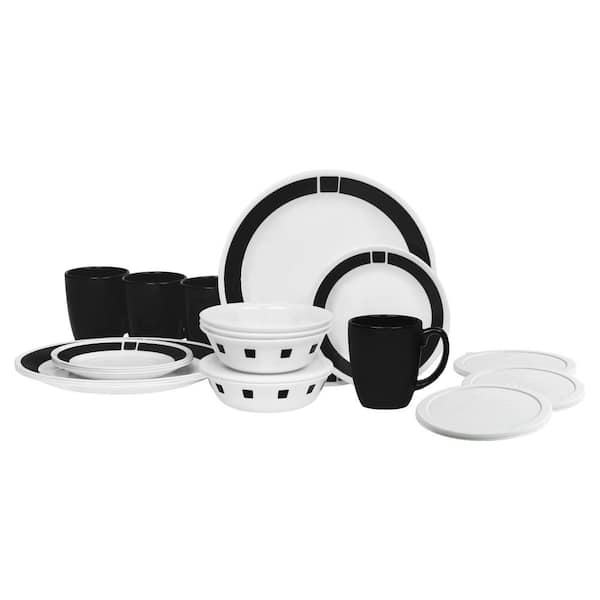 Corelle FFP Livingware 20 Piece Set with Lids Urban Black