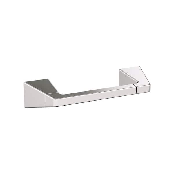 Blackrock Pivoting Double Post Wall Mounted Toilet Paper Holder in Polished Nickel