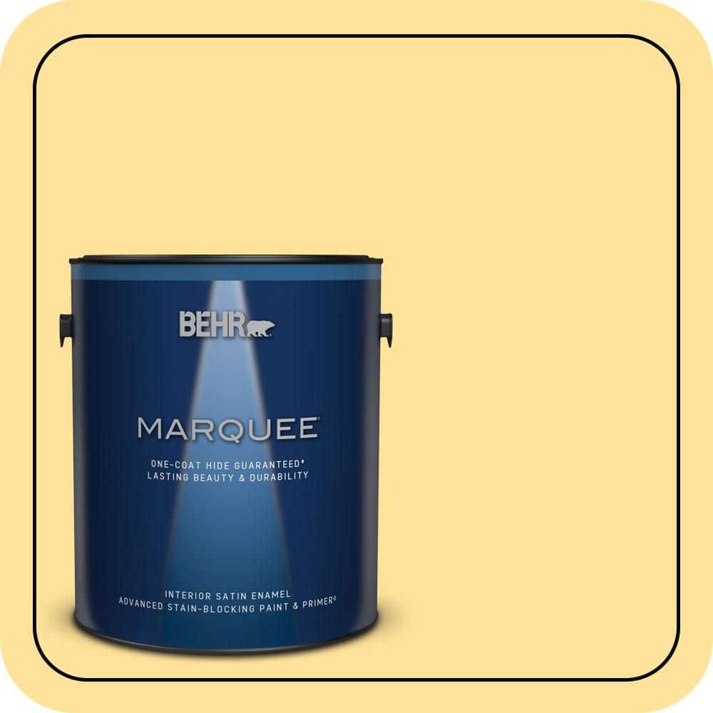 1 gal. #P290-3 Roasted Corn Satin Enamel Interior Paint & Primer product image for price tracking