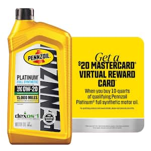 Platinum SAE 0W-20 Full Synthetic Motor Oil 1 Qt.