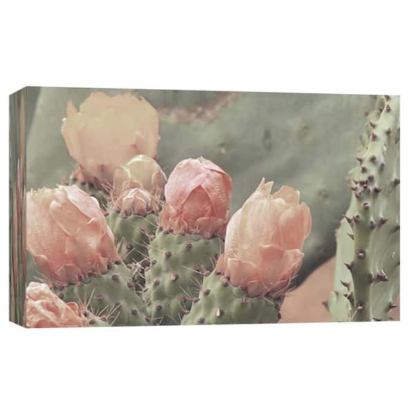 PTM Images 10 in. x 12 in. ''Blush Cactus 4'' Printed Canvas Wall Art