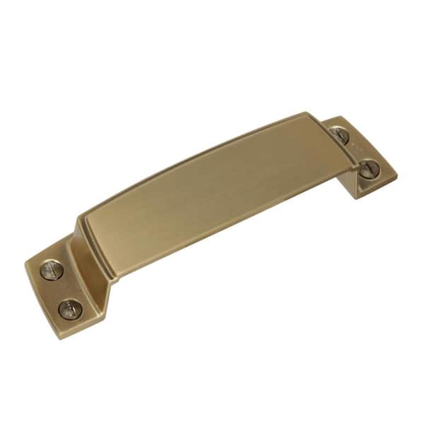 Highland Ridge 3-1/2 in. (89mm) Classic Golden Champagne Cabinet Cup Pull