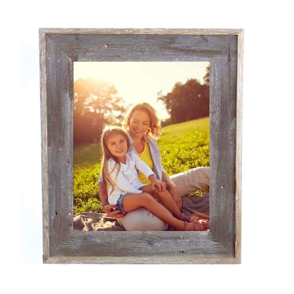 BarnwoodUSA Rustic Farmhouse Artisan 24 in. x 30 in. Espresso Reclaimed Picture Frame