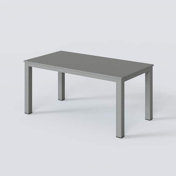 SUNVIVI Gray Aluminum Outdoor Dining Tables