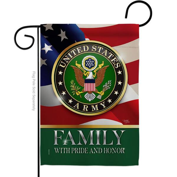 Breeze Decor 13 in. x 18.5 in. US Army Family Honor Garden Double-Sided Armed Forces Decorative Vertical Flags