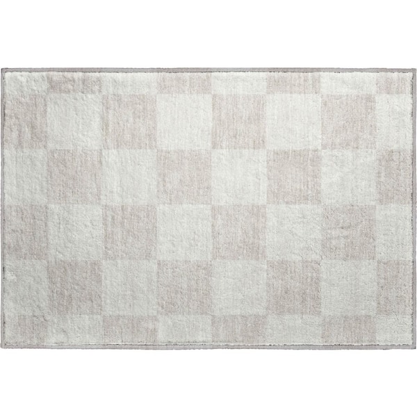 Mayfield Premium Machine Washable Abstract AMF2345 Ivory 2 ft. x 3 ft. Accent Rug