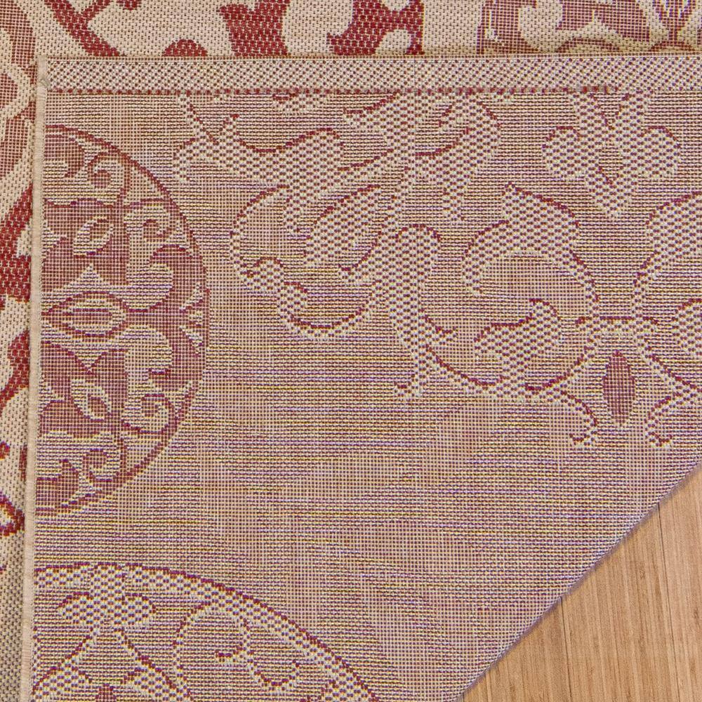 Emilia Red Medallion 8' x 10' Synthetic Indoor/Outdoor Area Rug