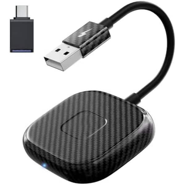 Wireless CarPlay USB Adapter for iPhone, Convert Wired to Wireless, Supports Online Updates