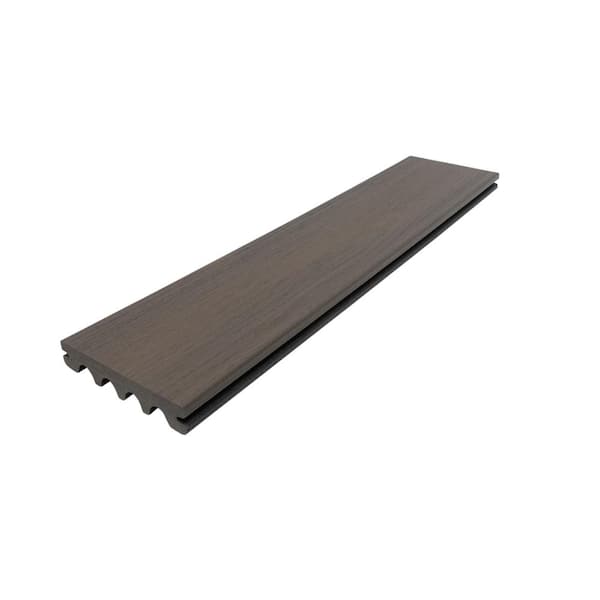 Elevate Riverbank 1 in. x 5.4 in.x 12 ft. Groove Capped Composite Decking (10-Pack) (H-Pack)